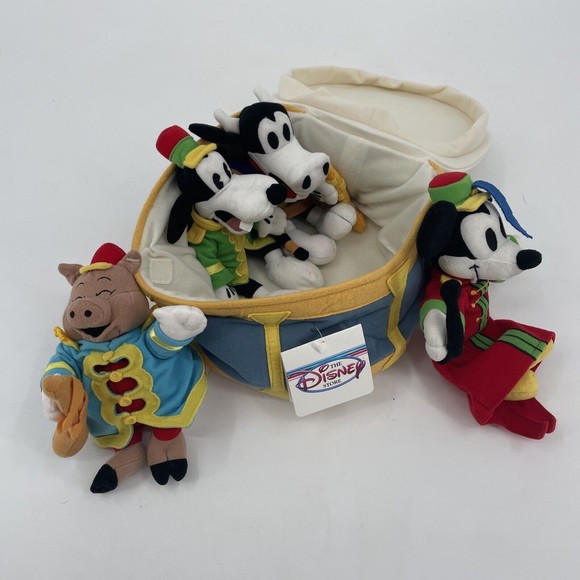 Vintage Lot Silly Symphonies THE BAND CONCERT 1935 Beanie Plush Disney Store - Picture 1 of 12